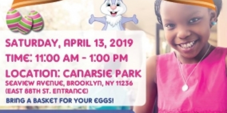 Senator Roxanne J. Persaud invites families to Senate District 19's third annual FREE Easter Egg Hunt at Canarsie Park! There will be fun games and activities, light refreshments, free giveaways and a special guest appearance by the Easter Bunny. Children must be accompanied by an adult and bring a basket for their egg collecting. Please RSVP via goo.gl/forms/CChl5logefycqHlA3.