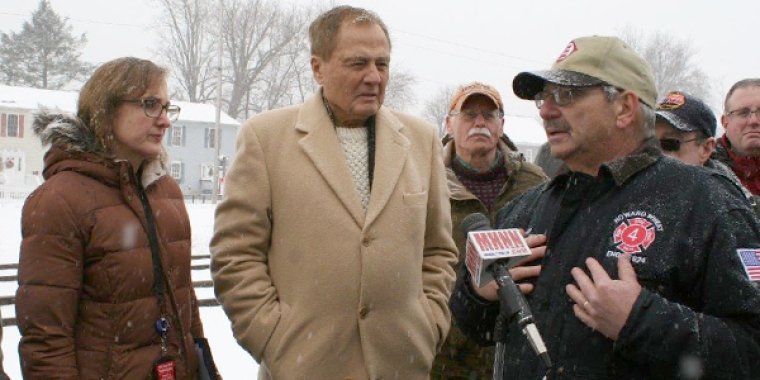 Pictured L-R, Catherine Rinaldi, Senator Bonacic, and Port Jervis Councilman Stan Siegel.