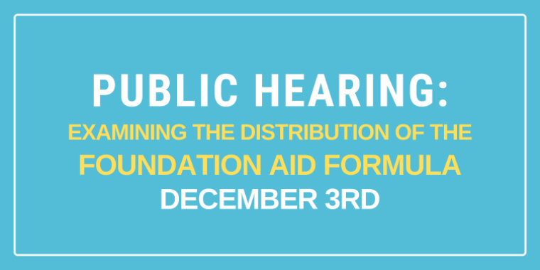 public hearing foundation aid formula updated