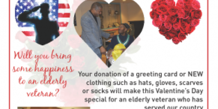 Donate a Valentine's Day gift to an elderly vet