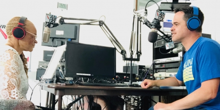 Carlucci & Watson at WRCR studios Watson and Carlucci Host Radio Show