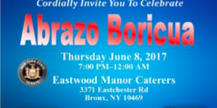 Senator Rubén Díaz announces the celebration of “Abrazo Boricua in New York”