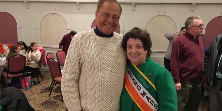 Senator Bonacic is pictured with the 2018 Grand Marshal Maureen Morse.