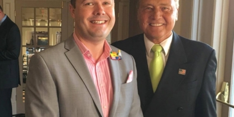 Senator Bonacic is pictured with Phil Royle, Head of Community and Project Relations for Legoland New York.