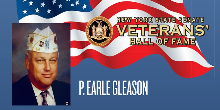 Sergeant P. Earle Gleason has embodied the truest ideals of citizenship, sacrifice and service as a soldier, a veteran, and in dedication to his fellow veterans, his community and his family.