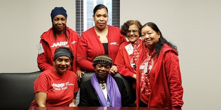 Senator Montgomery meets with AARP Advocates in Albany Senator Montgomery AARP
