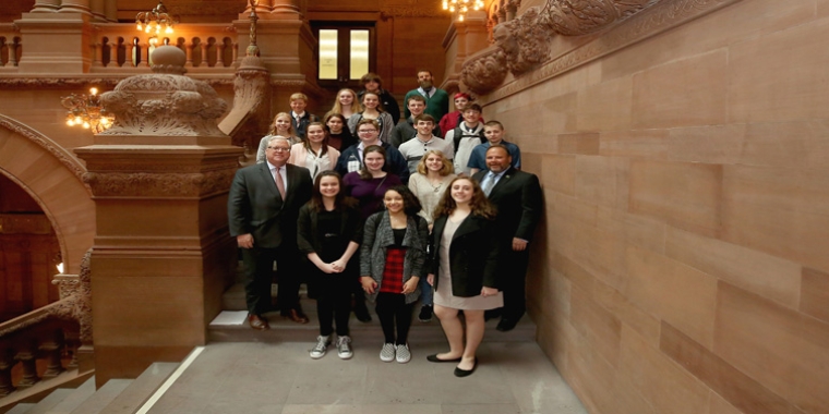 In a joint statement, Senator O’Mara and Assemblyman Palmesano said, “We appreciated this opportunity to spend some time with these impressive young men and women, and to hear about their interest in government and the political process. 