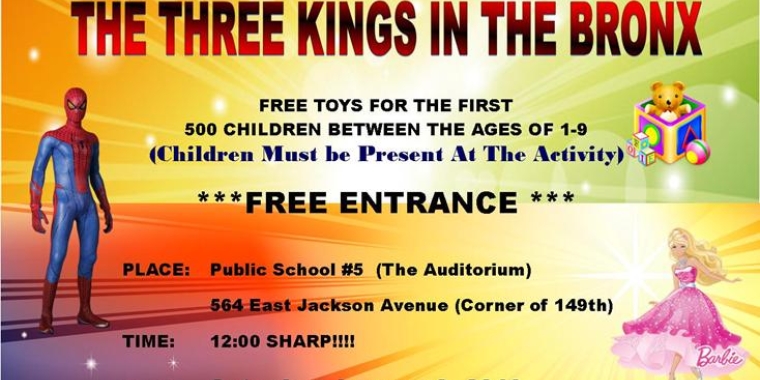 STATE SENATOR RUBEN DIAZ TO CELEBRATE “THREE KINGS DAY” FOR THE CHILDREN OF OUR COMMUNITY