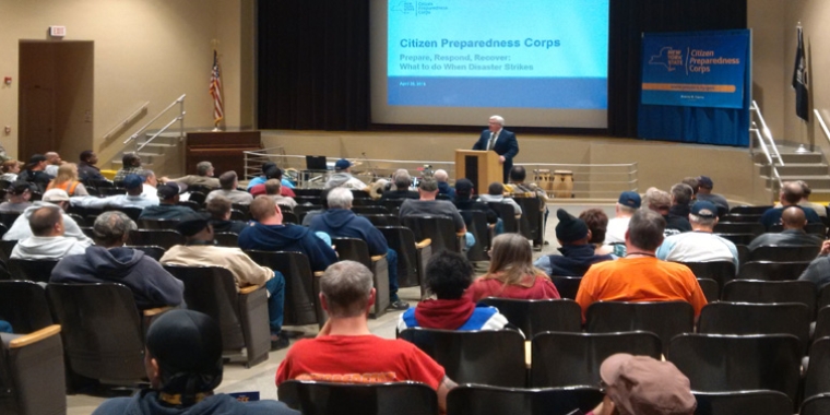 Senator O'Mara welcomed participants at a recent training program at the Bath VA.