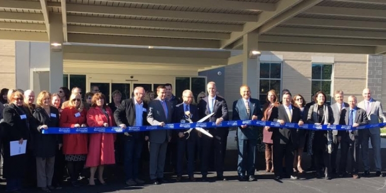 Among those pictured with Senator Bonacic are; Orange County Chamber of Commerce President Lynn Cione; Village of Monroe Mayor James Purcell; Orange County Executive Steve Neuhaus; Crystal Run CEO Hal Teitelbaum; Congressman Sean Patrick Maloney; and Assemblyman Karl Brabenec.