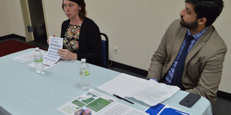 Featured speakers at the event were Alyssa Keil, Senior Financial Coach with the Financial Clinic, and Steven Ettannani, Senior Advisor, State and Federal Policy, NYC Consumer Affairs