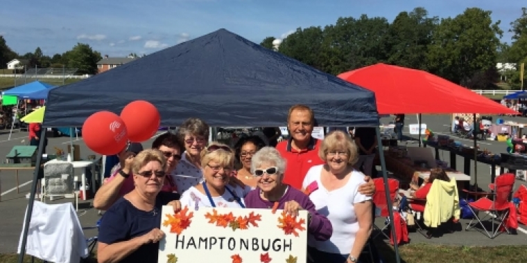 Senator Bonacic is pictured with members of the Hamptonburgh Senior Club.