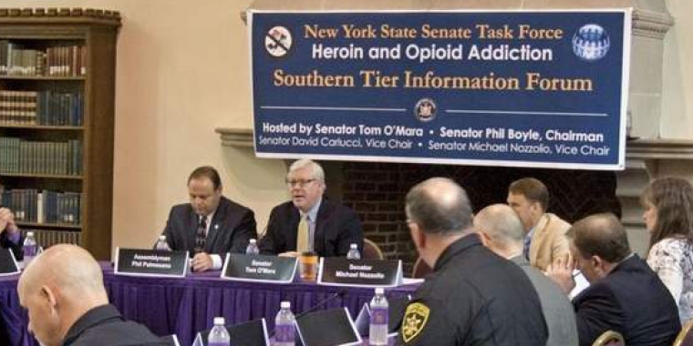Senator O'Mara serves on the Senate Task Force on Heroin, which will hold a hearing in Penn Yan on February 23.