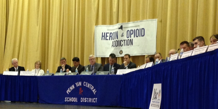 Senator O'Mara held a Senate Task Force on Heroin hearing in Penn Yan earlier this year.