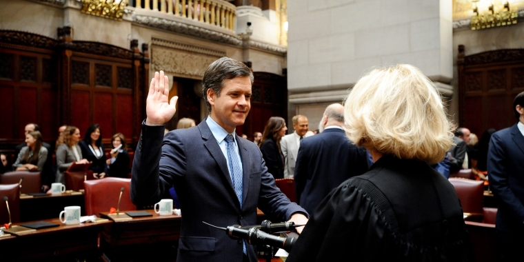 Senator Hoylman Being Sworn in for a Third Term as State Senator for the 27th District