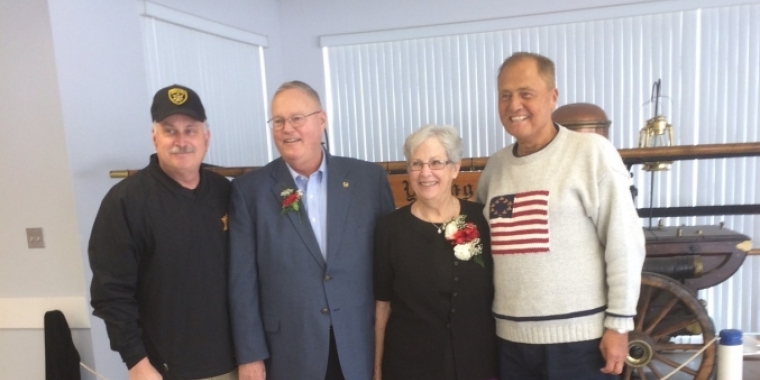 Senator Bonacic is pictured with (L-R), Orange County Sheriff Carl DuBois, Dick Martinkovic, and his wife Janet.