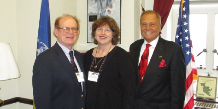 Senator Bonacic is pictured with Orange County Farm Bureau President John Lupinski and his wife Diana.