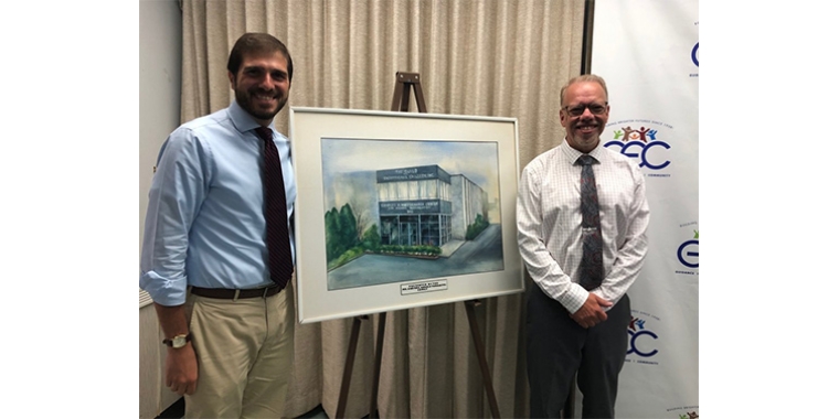Joseph Riley (right) said the renovation was stalled until State Sen. Andrew Gounardes got $750,000 in state funding for the project.