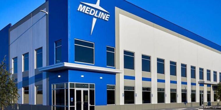 A rendering of the facility Medline Industries, a healthcare supplies company, sought to build with a tax break from the Montgomery Industrial Development Agency.