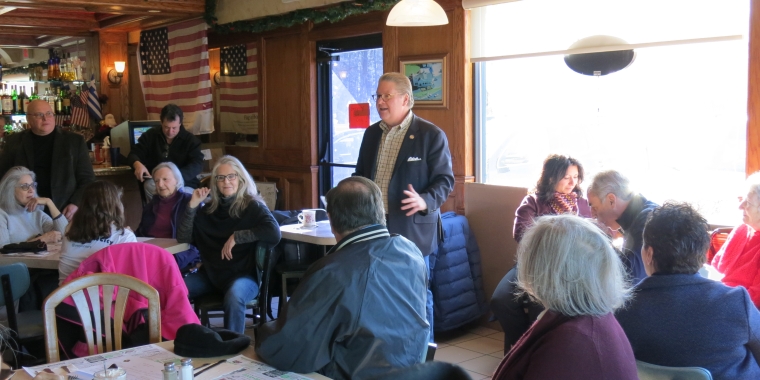 Senator Harckham's first "Coffee andConversation" was held in Patterson, NY.