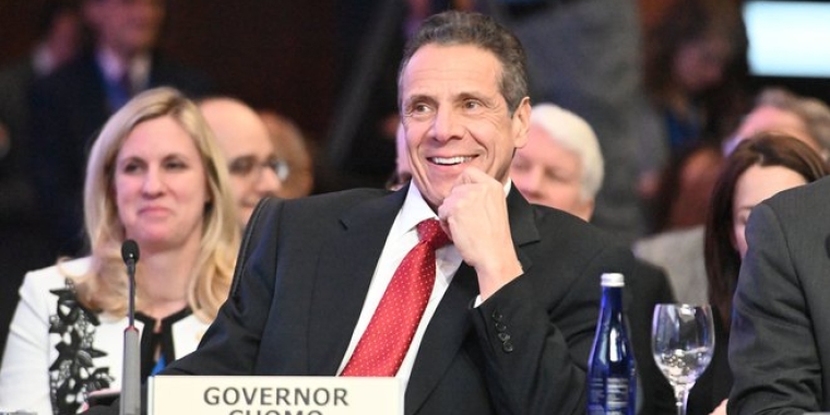 Governor Cuomo at a conference last month, urging states not to rely on the federal government for economic assistance