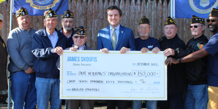 Senator Skoufis joins veterans from five area VFW and Legion posts to announce over $750,000 in new grant funding to enable facility upgrades