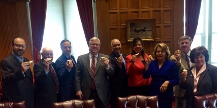 Senator Serino and Her Senate Colleagues join the "Take a Bite Out of Lyme Disease Challenge."