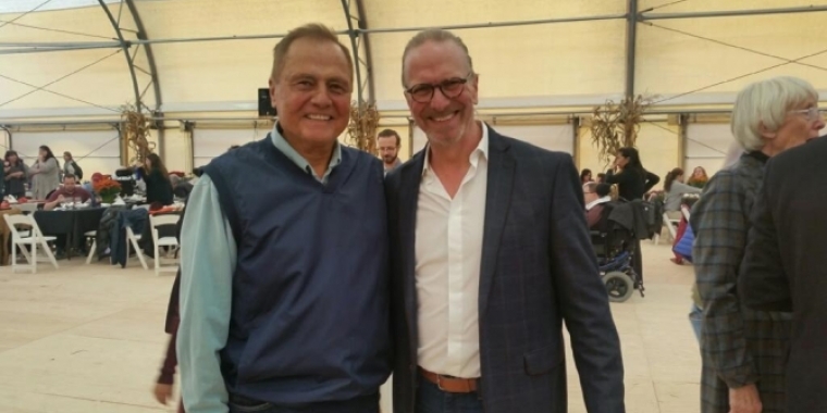 Senator Bonacic is pictured with Michel Nischan who was presented the Green Shovel Award.