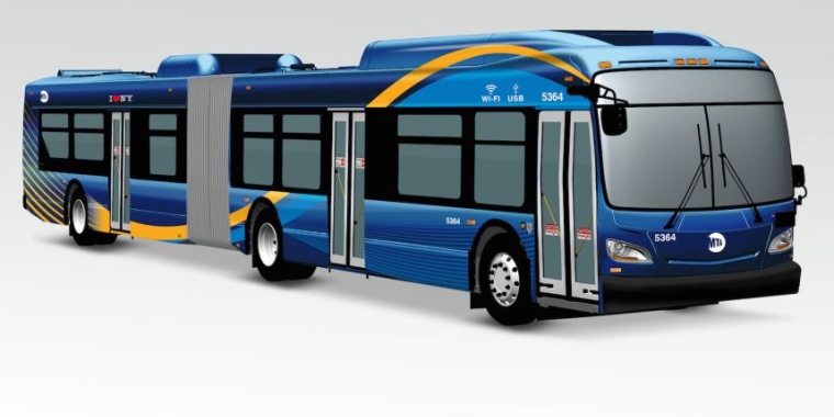 The new MTA buses will have a sleek, modern design.