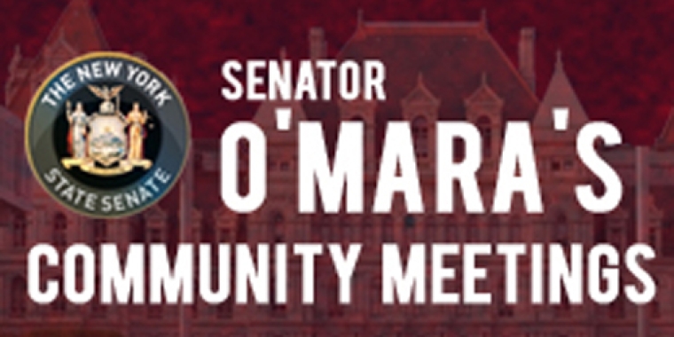 Senator O'Mara will hold community meetings throughout the 58th District.