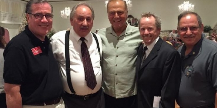 Senator Bonacic is pictured with (L-R) Orange County Court Judge Robert Freehill, Jim Torcivia, President of the Orange County Federation of Sportsmen, Jim Ramis, Executive Vice President of the Orange County Federation of Sportsmen, and Town of Hampronburgh Councilman Rich Cocchiara.