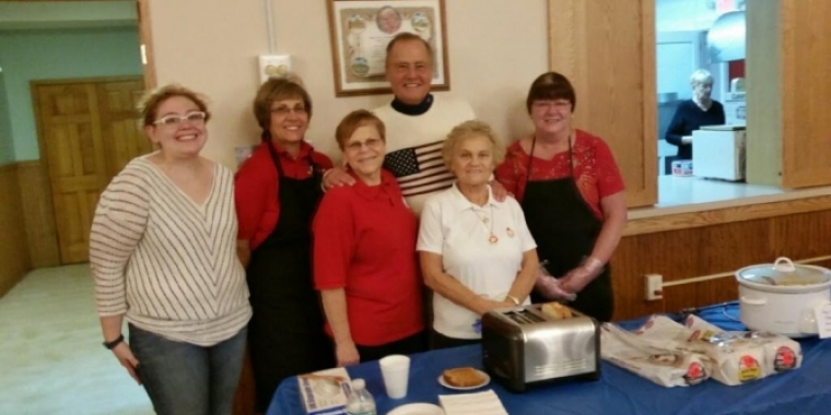 Senator Bonacic is pictured with (L-R), Heather McNally, Donna McNally, and Gloria Pason, representing three generations.