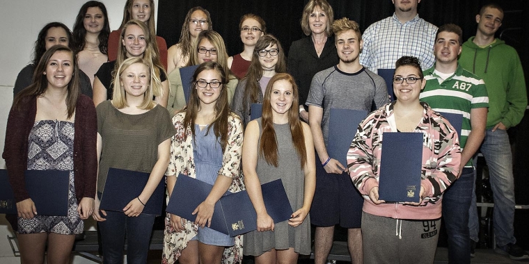 Senator Young honored members of the Olean High School Band and Select Choir with a New York State Resolution complimenting their 2016 NYSSMA performances.