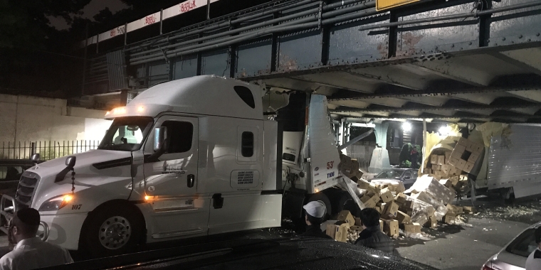 Ave. K overpass crash - date of photo 1/14/19