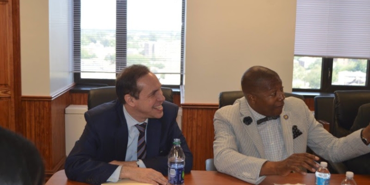 Senator Sanders and Commissioner Zucker discussed many health issues affecting the community.