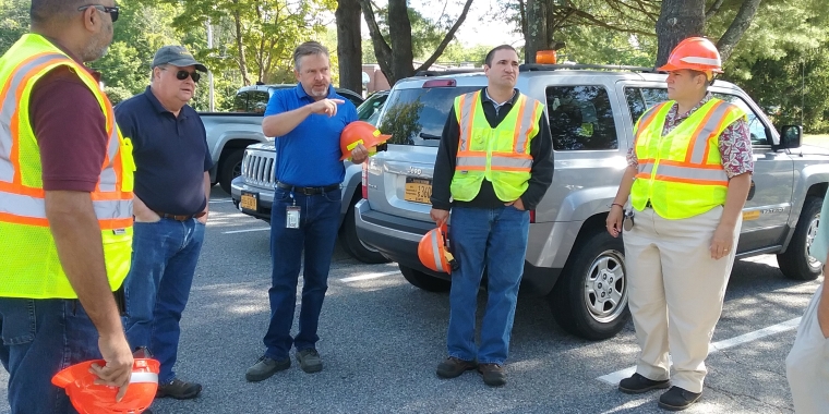 Sen. Harckham with NYSDOT Officials