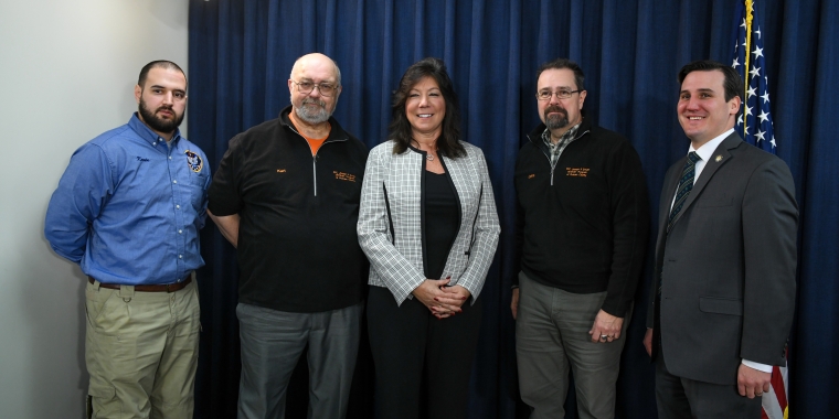 Senator Sue Serino is pictured above at the press conference with representatives from Putnam County’s Dwyer Program and Assemblyman Kevin Byrne.