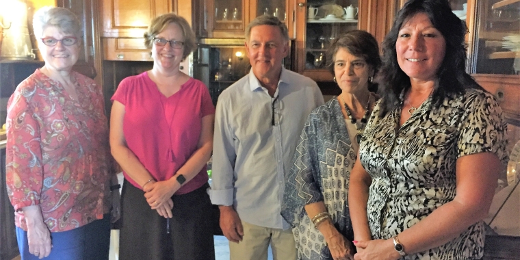 Senator Serino is pictured above at Mills Mansion with Mary Kay Vrba (Executive Director of Dutchess County Tourism), Pam Malcom, Site Tour Director, Senator Rich Funk and his wife, Pat.