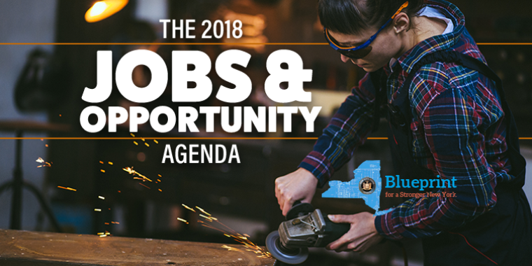 Senator Ranzenhofer is backing the 2018 Jobs & Opportunity Agenda.