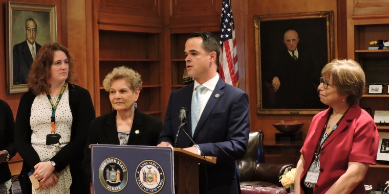 Assemblywoman Jaffee and Senator Carlucci