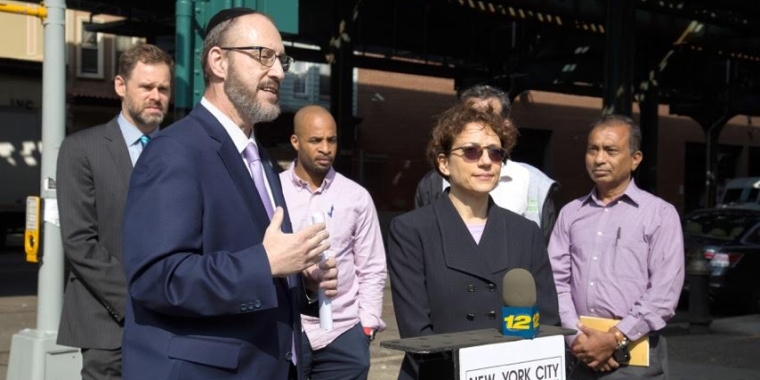Sen. Felder and NYC DOT Commissioner Trottenberg