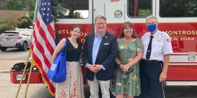 State Sen. Harckham visiting at the Montrose Fire District
