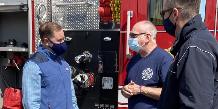 Senator Rath at Oakfield Fire Department