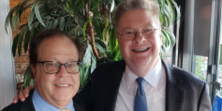 Assemblyman Tom Abinanti and Senator Pete Harckham