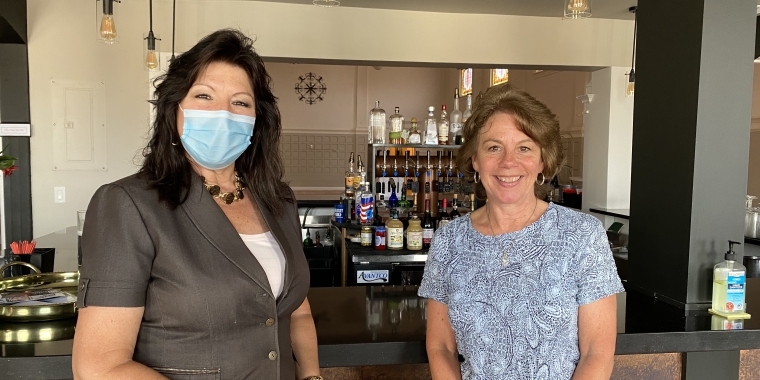 Senator Serino pictured with Judy Hannon, General Manager of Revel 32