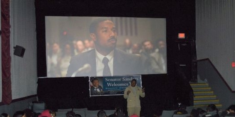 Senator Sanders told attendees that he hoped they would find the movie entertaining and educational.