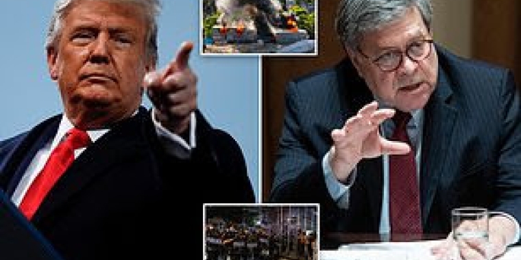 President Donald Trump and US Attorney General William Barr support labeling New York as an "anarchist jurisdiction." Internet Photo
