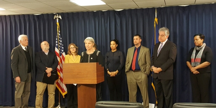 Syracuse-area elected officials and community leaders voiced support of the Community Grid Option