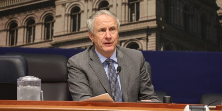 Senator Sean Ryan speaks at a joint public hearing to investigate the impacts of non-compete agreements on New York State, May 23, 2023