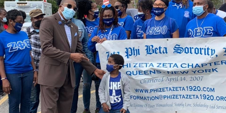 Many community groups supported the event including the Zeta Phi Beta Sorority, Inc. Phi Zeta Zeta Chapter.